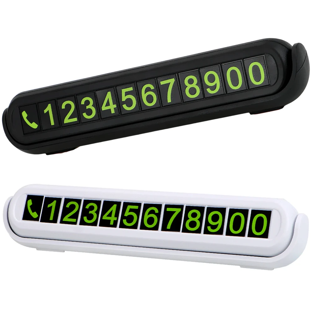 Автомобильная парковочная карточка скрытая табличка с номером универсальная