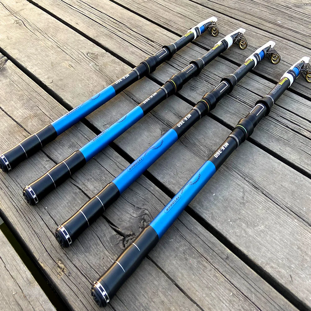 JOSBY FRP  2.1M 2.4M 2.7M 3.0M 3.6M Portable Telescopic Fishing Rod High Performance Sea Fishing Pole pesca Rod