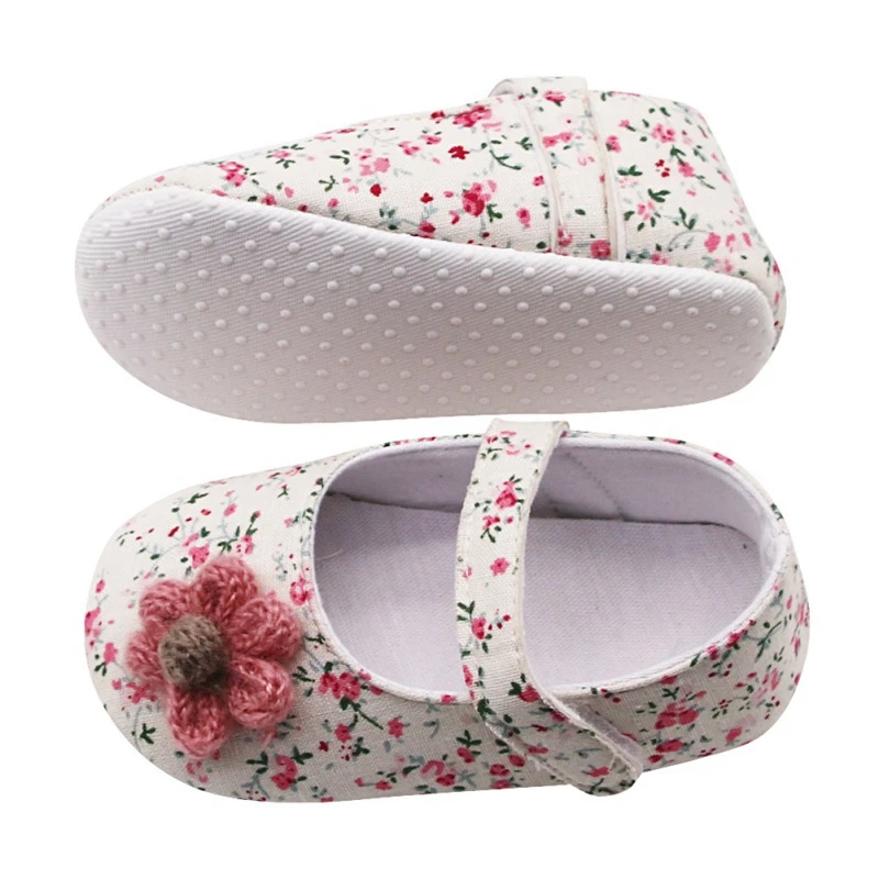 

Toddler Kid Baby Girl First walker Cuat Flower Floral Soft Sole Newborn Walking Baby Shoes Toddler Infant Shoes
