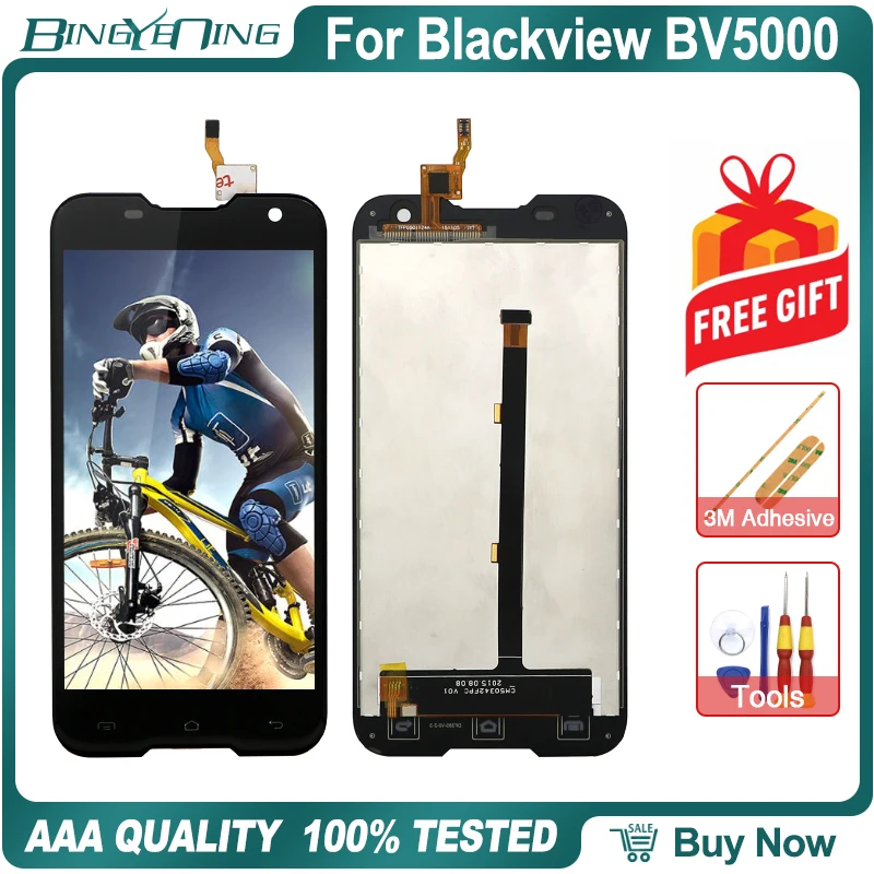 Новый высококачественный ЖК-дисплей и сенсорный экран для Blackview BV5000 дигитайзер с
