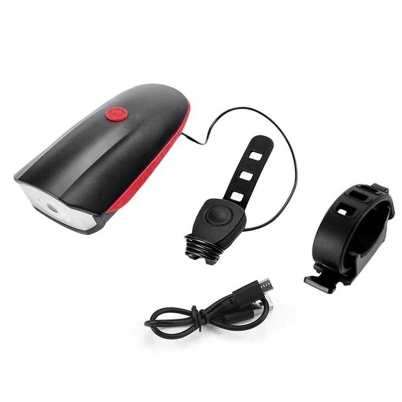 

Велосипедный звонок с USB-зарядкой, фонарь с звуковым сигналом 85 дБ, электронный звуковой сигнал для горного велосипеда, уличный фсветильник ...