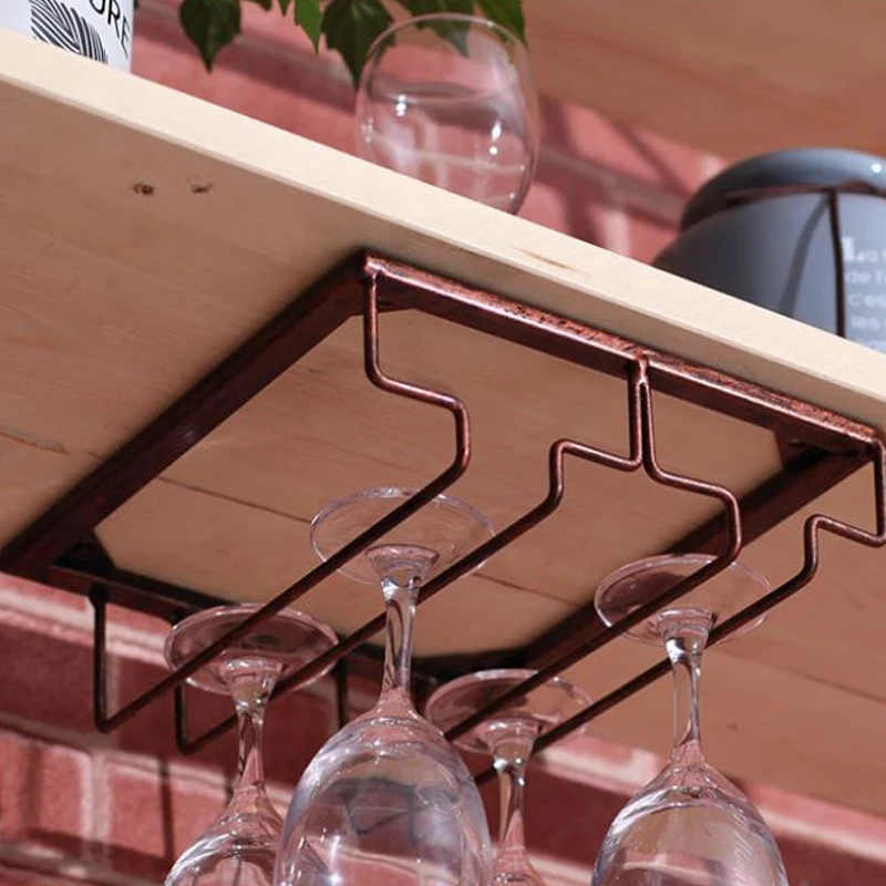 Wine glass storage rack upside down kitchen cup holder home bar wine cabinet hanging | Дом и сад