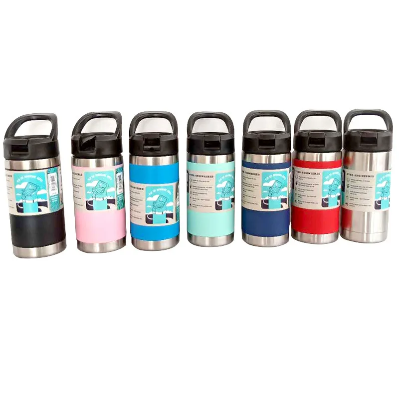 Новинка 2020 детская бутылка для напитков младший 12 унций с соломенной крышкой