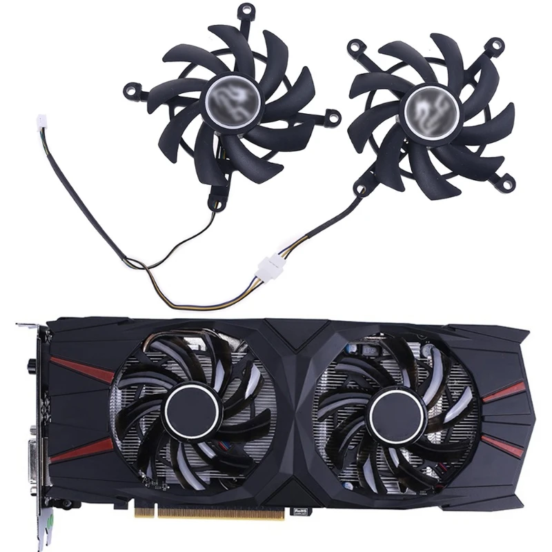 Вентилятор Охлаждения видеокарты GeForce GTX 1660 Ti 1650 1 пара 4 контакта | Компьютеры и