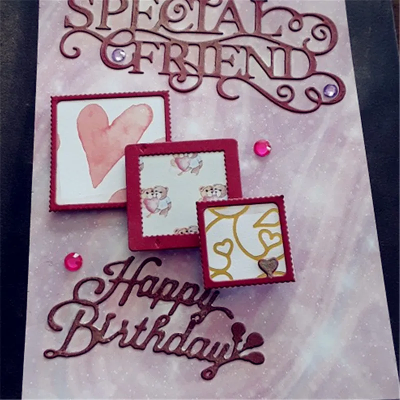 Металлические режущие штампы для скрапбукинга 2 шт. | Дом и сад