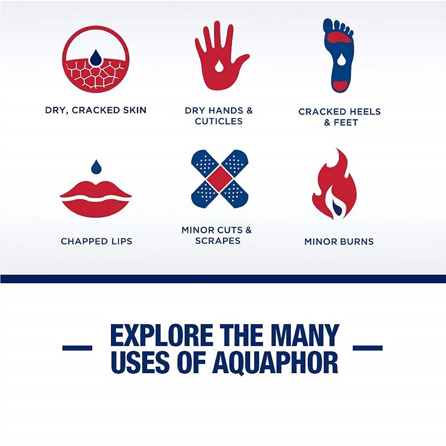 Универсальная восстанавливающая паста Aquaphor для взрослых без гормона сухая