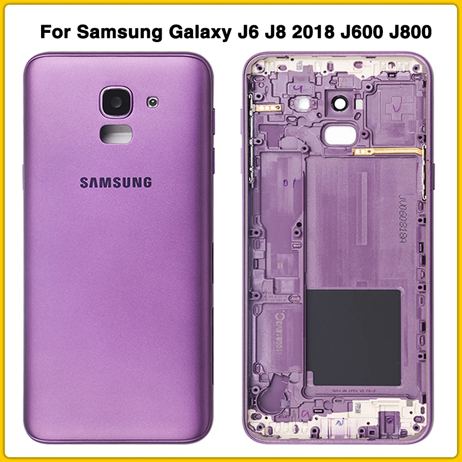 Чехол на заднюю панель для samsung Galaxy J6 J8 J600 J600F J800 J800F задняя крышка на батарейках задняя крышка на дверь
