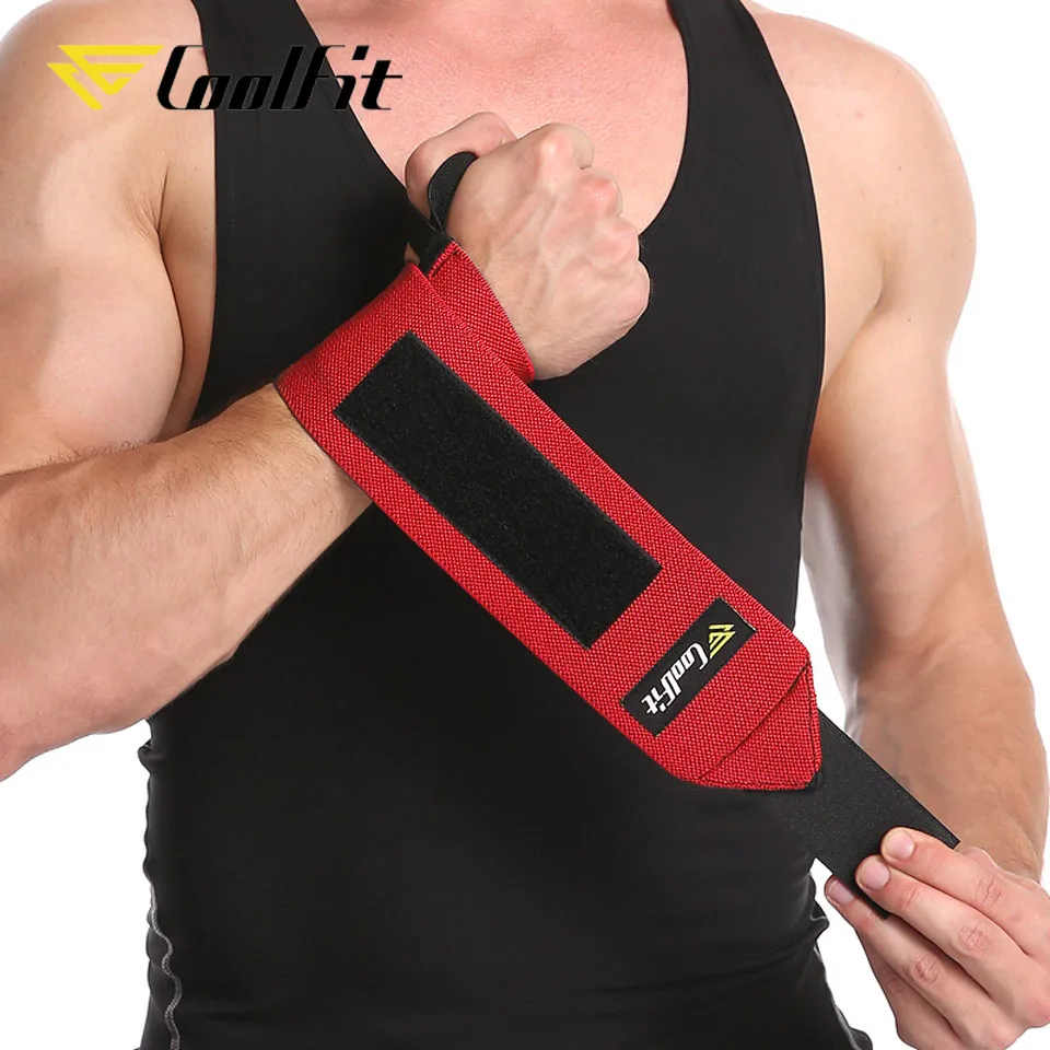 CoolFit 1 пара гимнастический фитнес тяжелая атлетика нарукавники Powerlifting браслет