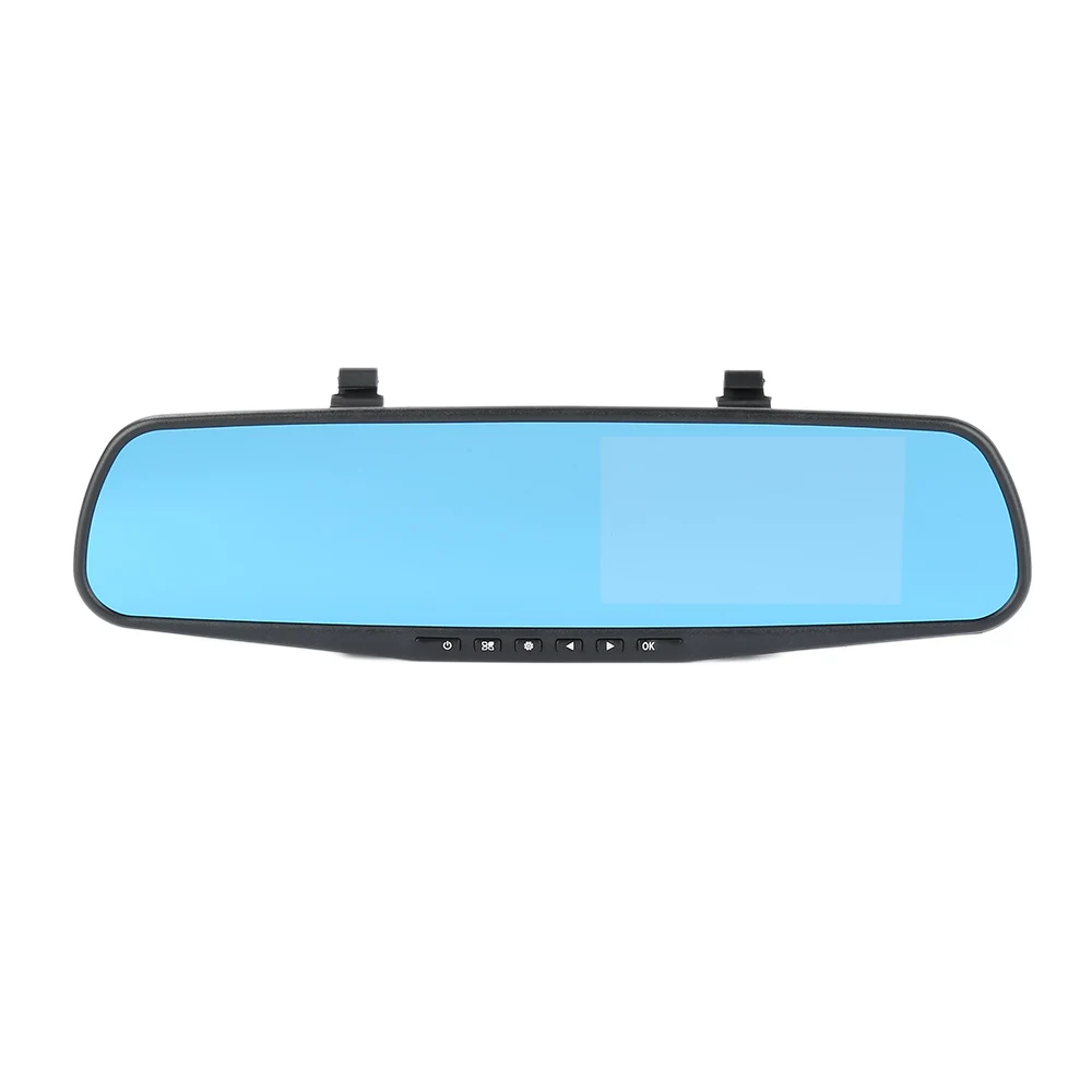 1080P HD 4.3" LCD Display Car DVR Camera Wide Angle Front Rear Dash Cam Recording Driving Recorder On View Mirror | Автомобили и