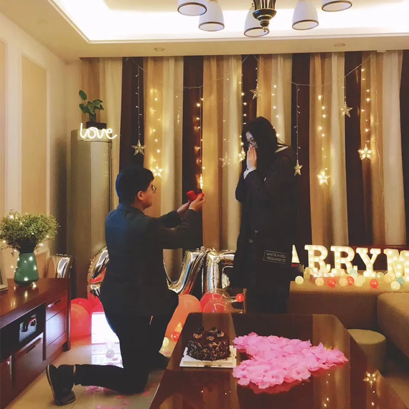 

Letter lights LED night lights Christmas and New Year creative birthday modeling lights wedding room decoration