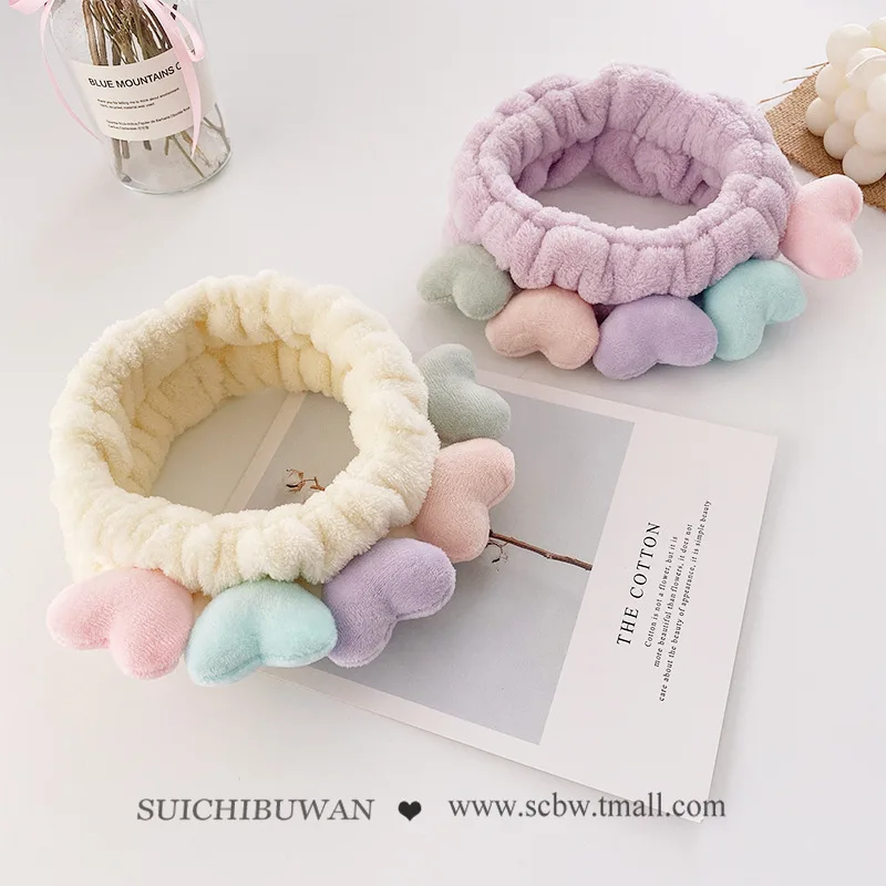 

Love face wash hair band female cute girl hair band mask headdress hair hoop headgear hair accessories head bands hair band