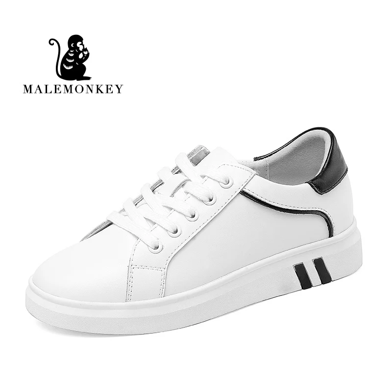 Кроссовки женские на шнуровке кожаные удобные мягкие дышащие повседневная обувь