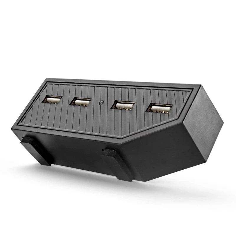 4 порта usb хаб адаптер расширение для одной игровой консоли наушники микрофон