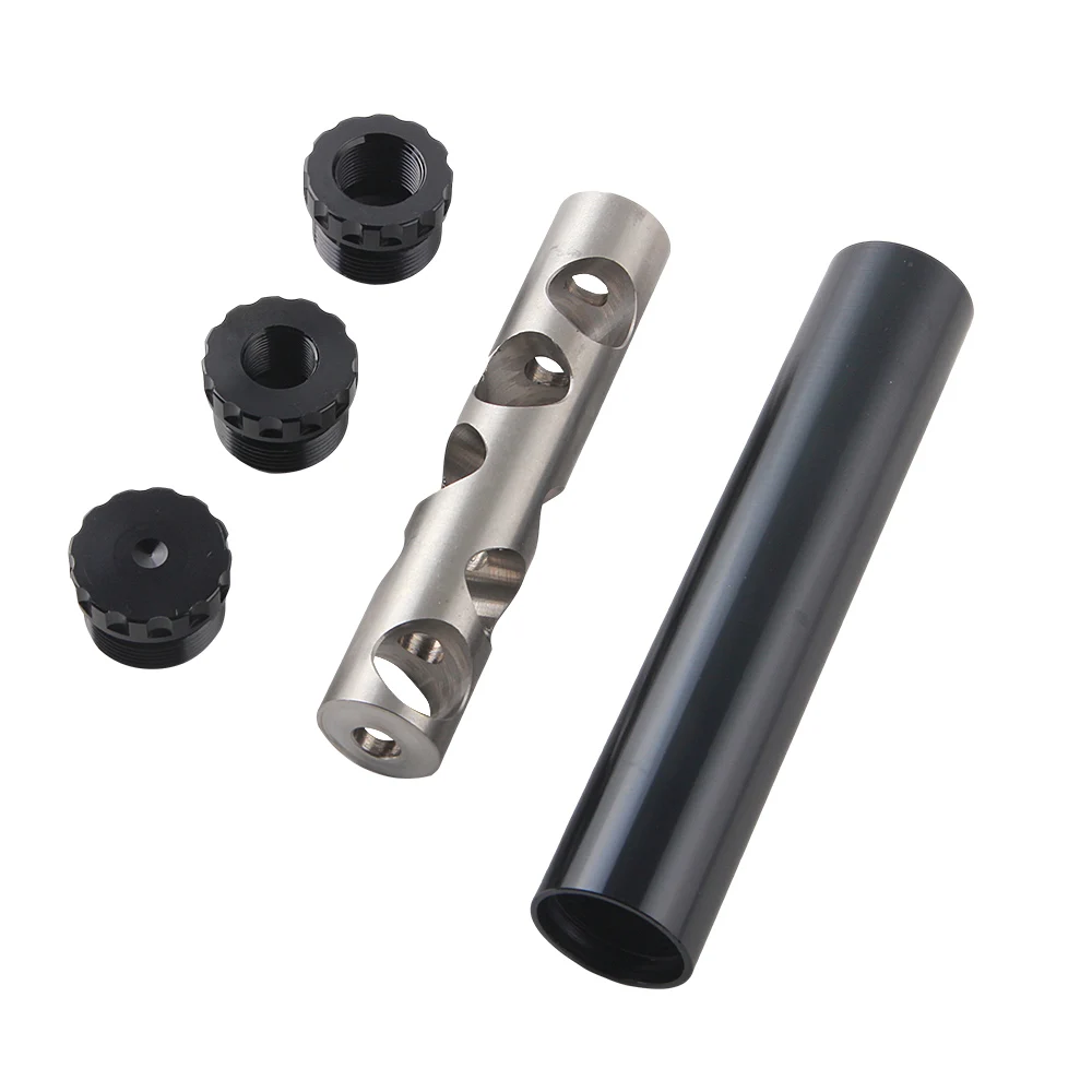 

1/2-28 5/8-24 Aluminum Stainless Steel single core fuel filter solvent trap adapter OD 1.06" L 6"