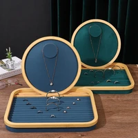 new wooden creative jewelry window counter display box stand earrings necklace storage tray household shelves home decor rack