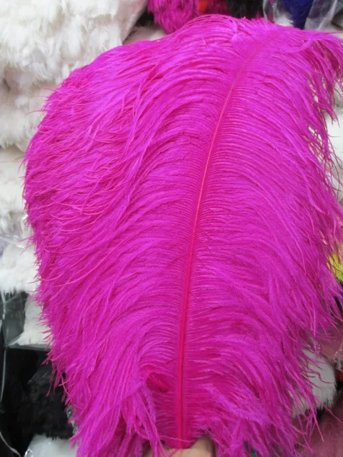 

Wholesale 100pcs Quality Natural Rose Ostrich Feather 45-50cm /18-20inch Wedding Carnival Stage Performance Props Supplies