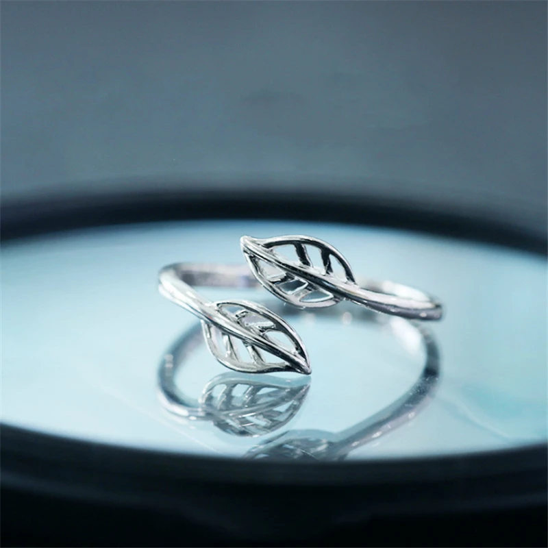 2019 Самые продаваемые классические широкие полые женские кольца с листьями