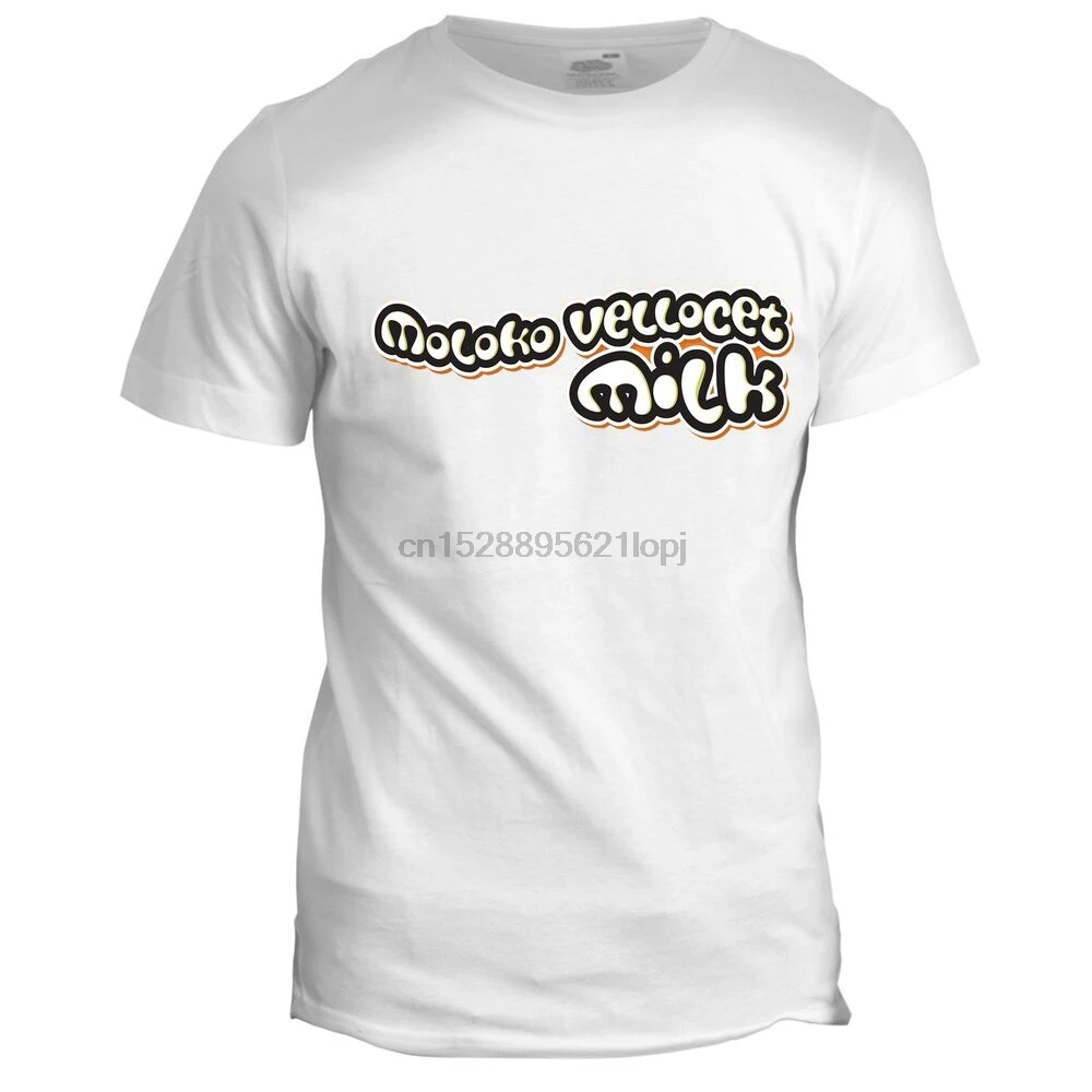 Светящаяся футболка Moloko с изображением молочного молока оранжевого цвета Стэнли