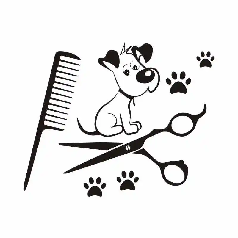 Pet Shop виниловая наклейка на стену сексуальная девушка с надписью собака салон Уход за лошадьми Настенная Наклейка для домашнего декора