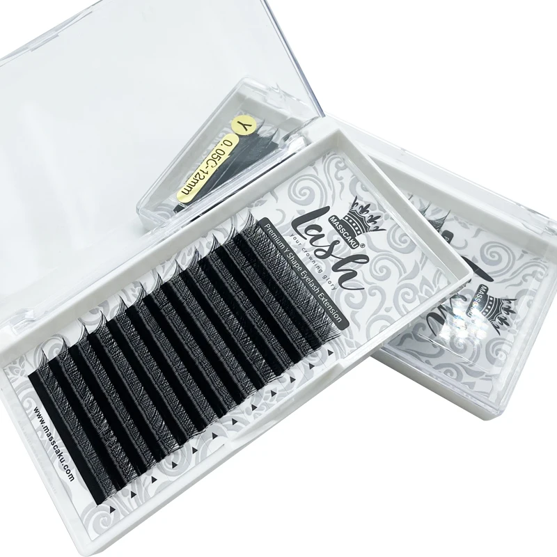 5 шт./лот оптовая цена русский объем ресниц Корея мягкие натуральные супер черные