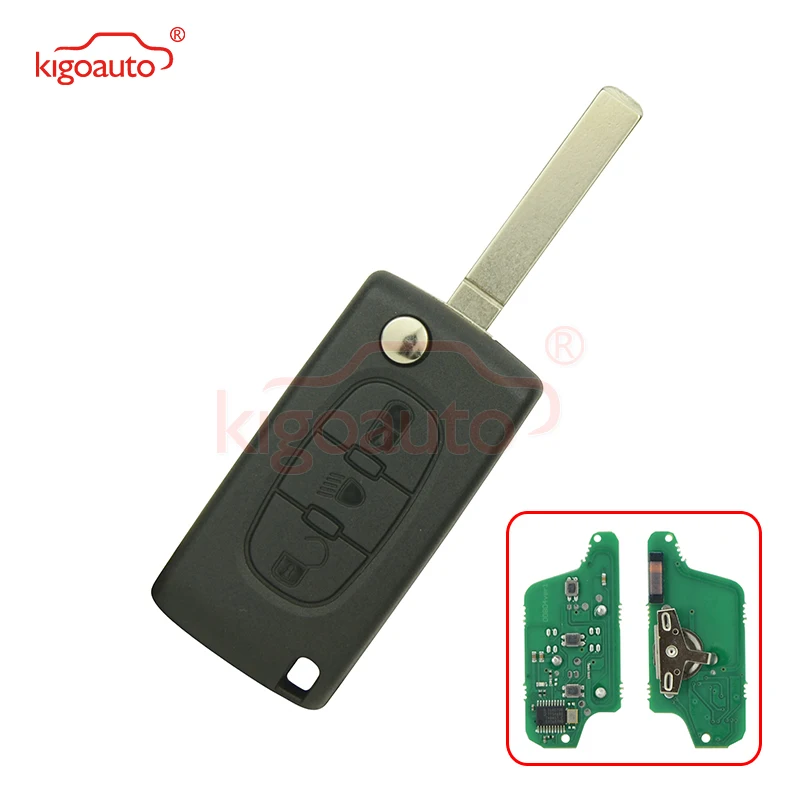 CE0523 откидной пульт дистанционного управления с 3 кнопками освещения VA2 434 МГц pcf7941