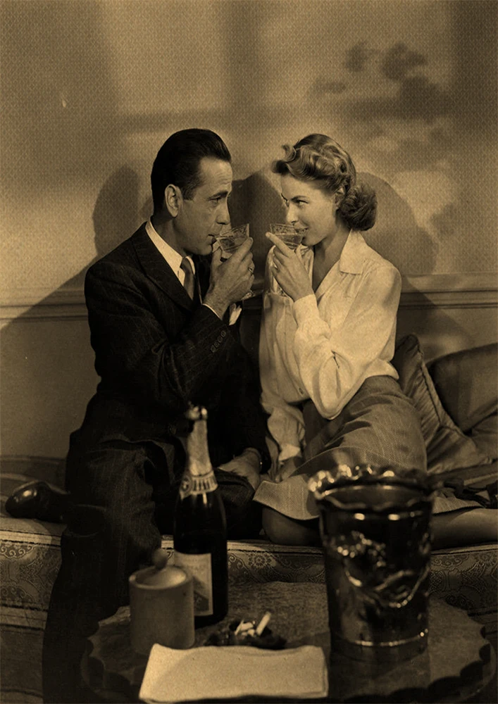 Casablanca Movie Poster, декоративная наклейка, плакат из крафт-бумаги, наклейка на стену, винтажная Наклейка на стену, настенный стикер по фильму - Цвет: 4