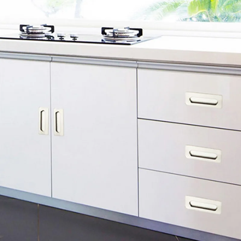 Новые 2 шт скрытые дверные ручки оконные утопленные раздвижные спальни ручка