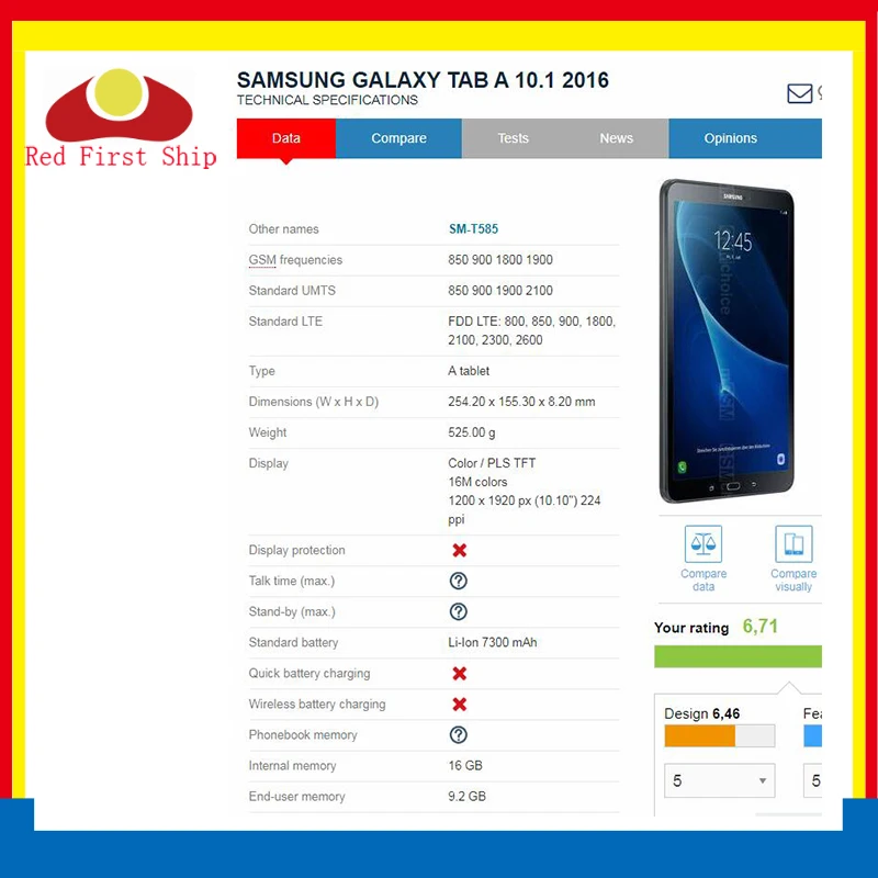 10 ./  Samsung Galaxy Tab A 10, 1 2016 T580 T585       T580