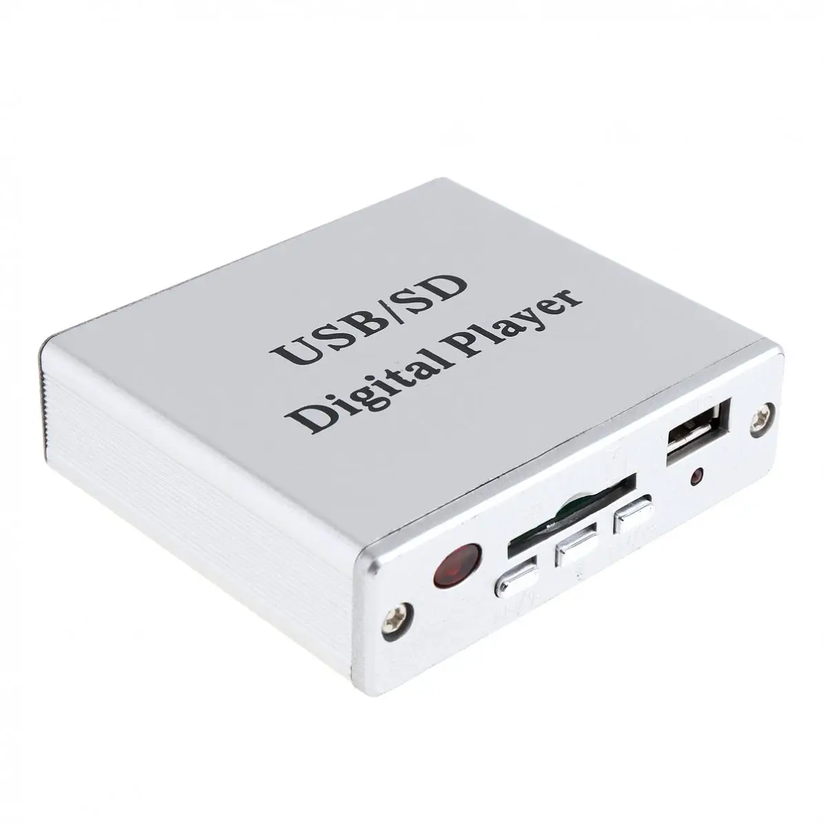 Легкий Алюминий сплав Мощность Усилитель 2 Каналы MP3 SD USB аудио плееров ридер