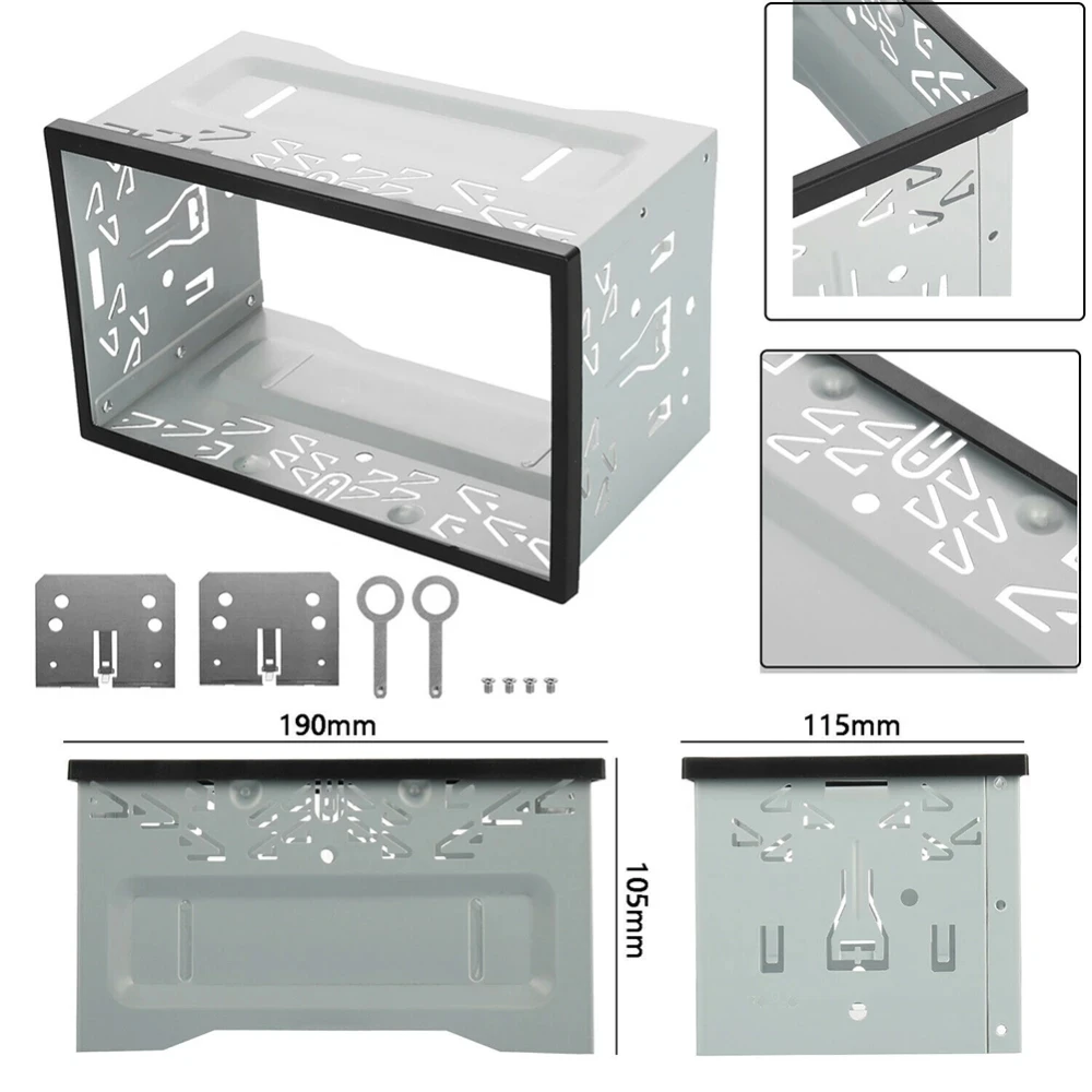 

DVD Mounting Frame Kit Double 2 Din Hardware Car Stereo Radio Fascia Frame Automotive Radio Player Box Accessories Universal