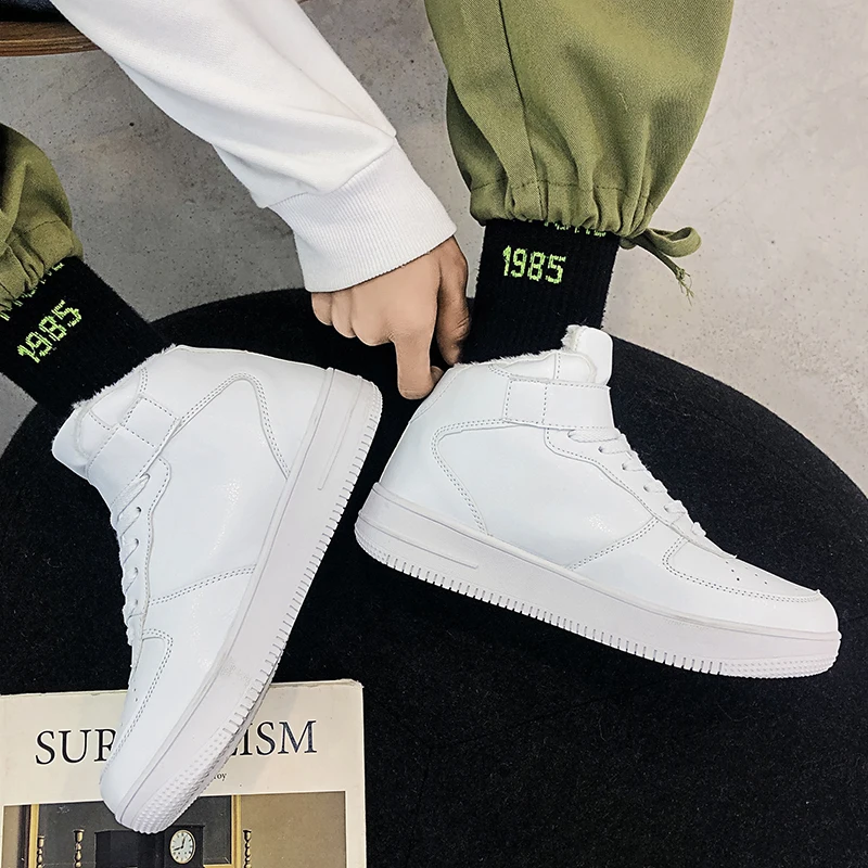 Бесплатная доставка мужские зимние ботинки средней высоты прогулочная обувь