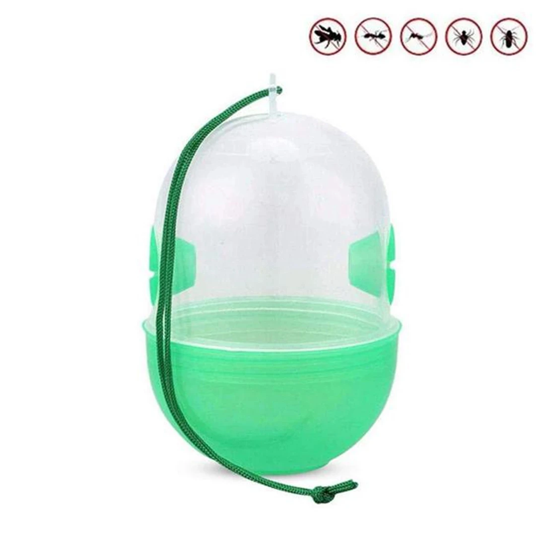 

Pest Repeller Hanging Wasp Trap No Poison Chemical Bee Bug Harmless Fly Catcher Insects Flies Hornet Trap Catcher Pest Control