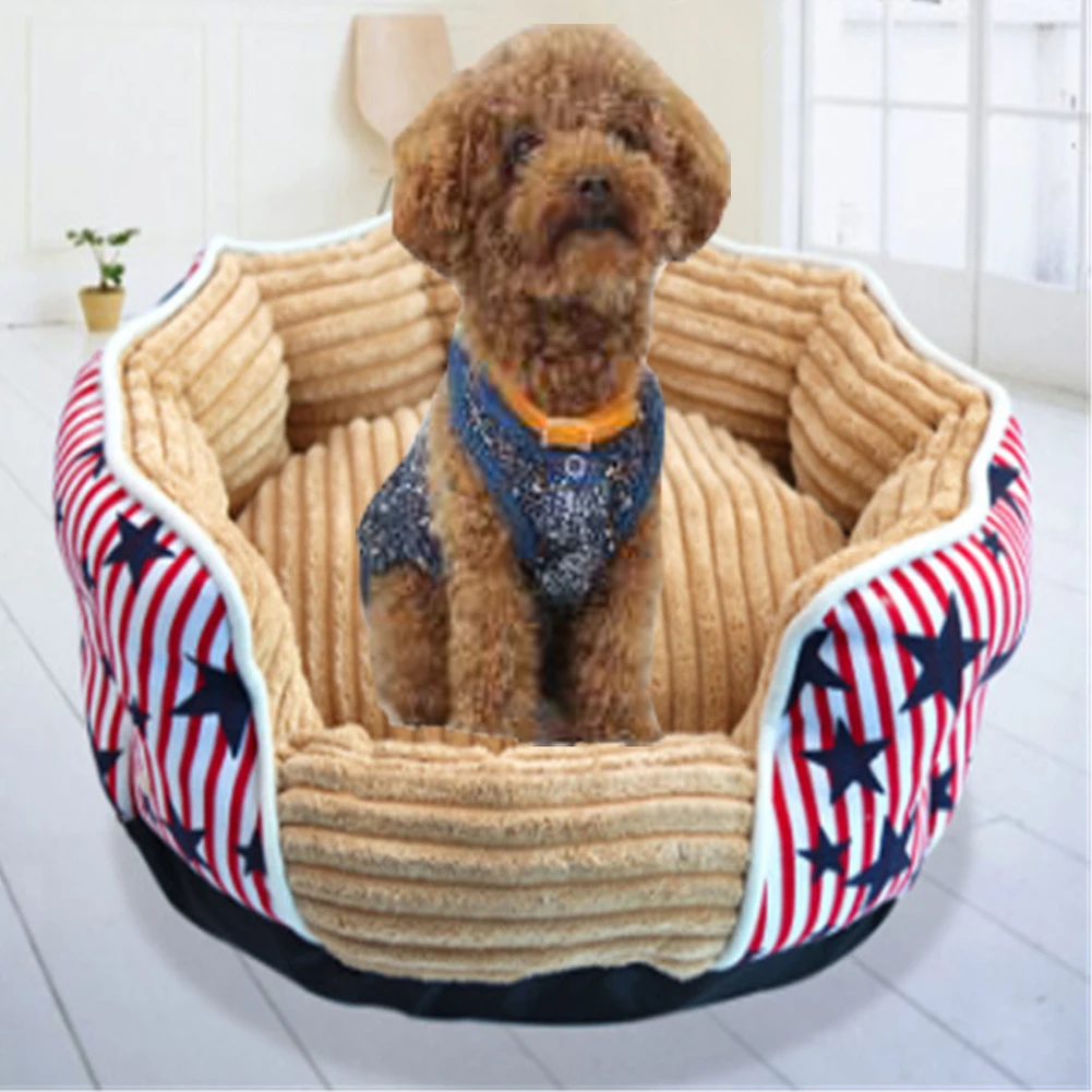 

Dog Bed House Sofa Kennel Soft Fleece Pet Dog Cat Warm Dot Pattern Top Quality Dog Beds Mats Cama Para Cachorro Bed For Cats