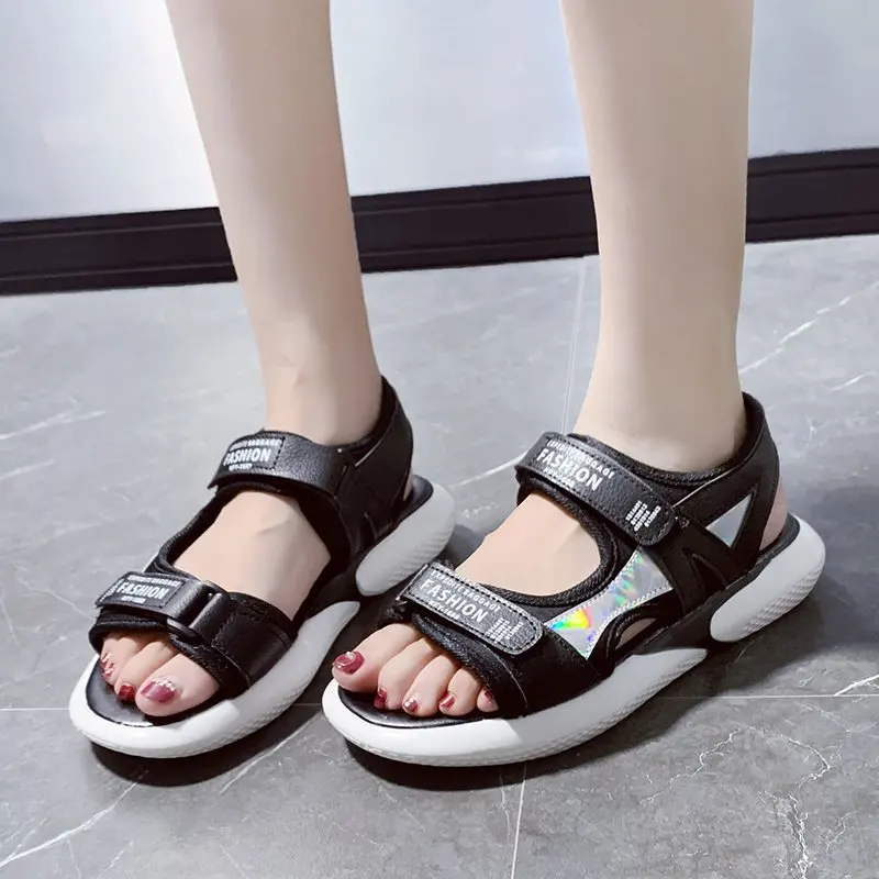 

Flat Roman Sandals Women 2021 Summer New Korean Fashion Sports Wind Beach Shoes Women Casual Comfortable Women Sandals