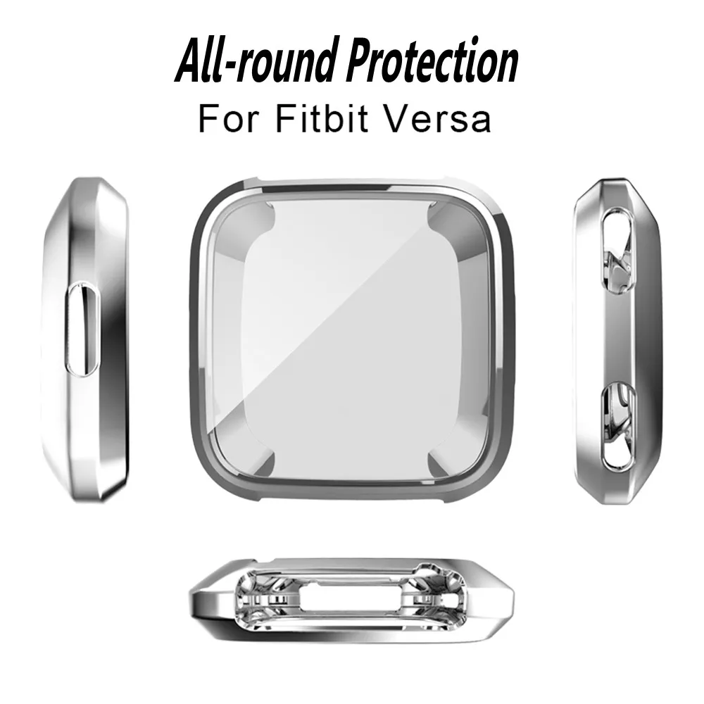 Защитный чехол с поворотом на 360 градусов для Fitbit Versa Band покрытием подходит Bit 2/3