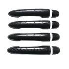 Накладка на дверную ручку, накладки на ручки для Renault Scenic 2 Ii MK2, аксессуары, пластик, имитация углеродного волокна