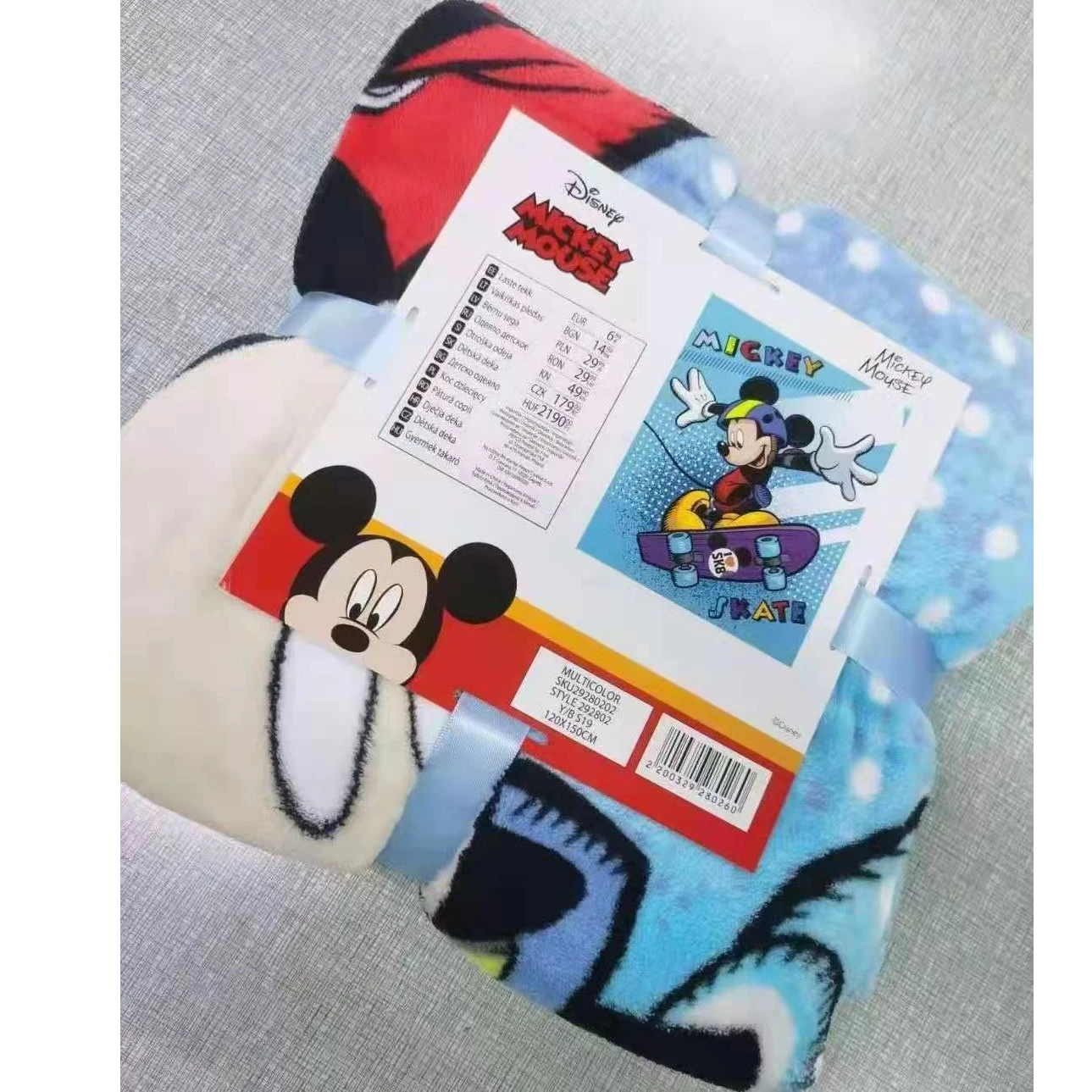 Скидка милый горошек Минни Маус с единорогом Манта Коралловое Флисовое одеяло