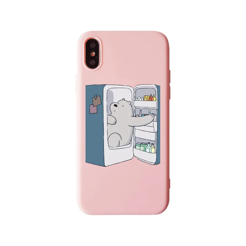 TPU Роскошный мягкий ТПУ чехол для телефона для iPhone 11 11Pro X XS MAX XR 5 5S SE 6 6s, 7, 7 plus, 8, 8 plus, в мультяшном стиле, мы вся правда о медведях крышка - Цвет: TPU