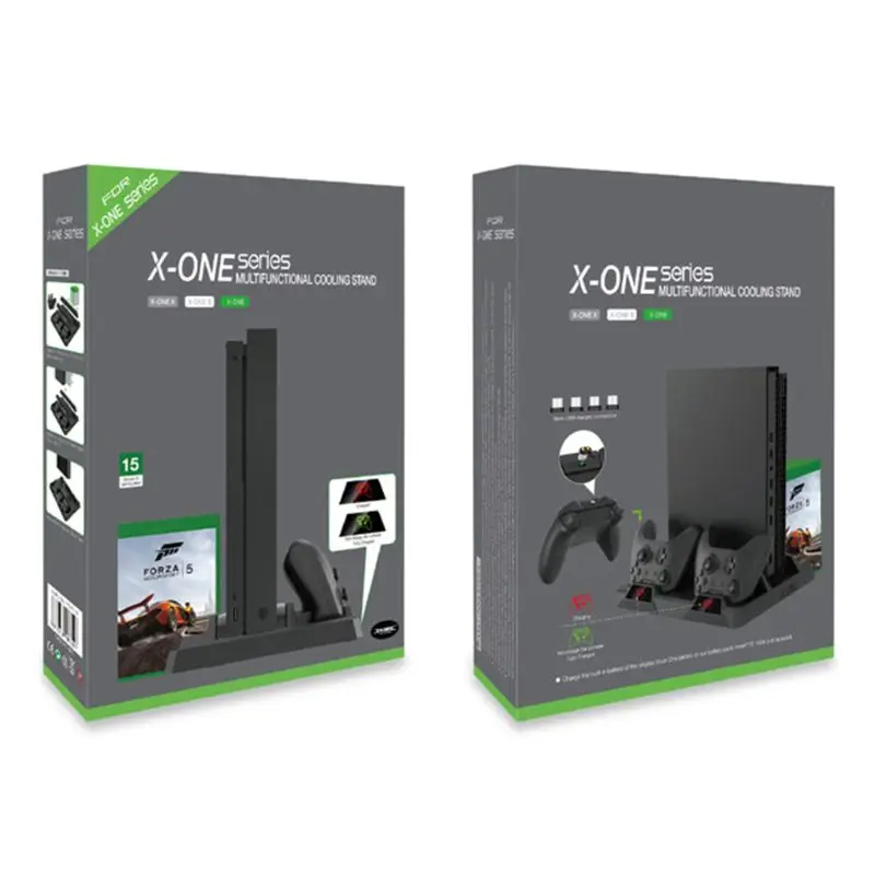 

Charging Base with Cooling Fan Dual Controller Charge Stand for X-BOX One/X/S