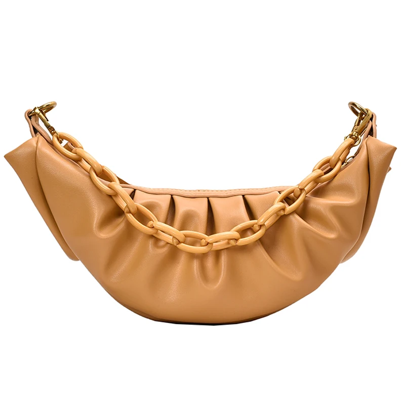 

New Thick Chain Design PU Leather Crossbody Bags for Women 2020 Small Messenger Shoulder Bag Female Personality Hand Bag