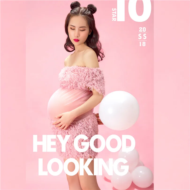 maternity Серое кружево, тюль, длинное платье с длинным рукавом фотография материнства Макси длина пола материнства с шлейфом стрейч свадебное платье фотографии - Цвет: maternity