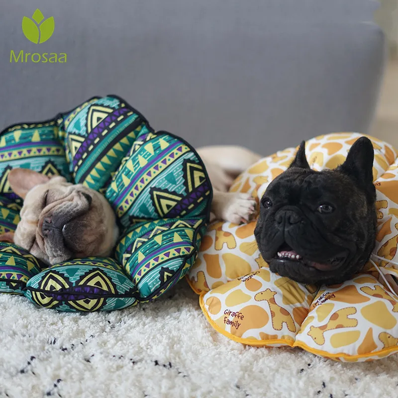 Pet защитный воротник собаки шеи конус милый цветок восстановление анти-укуса