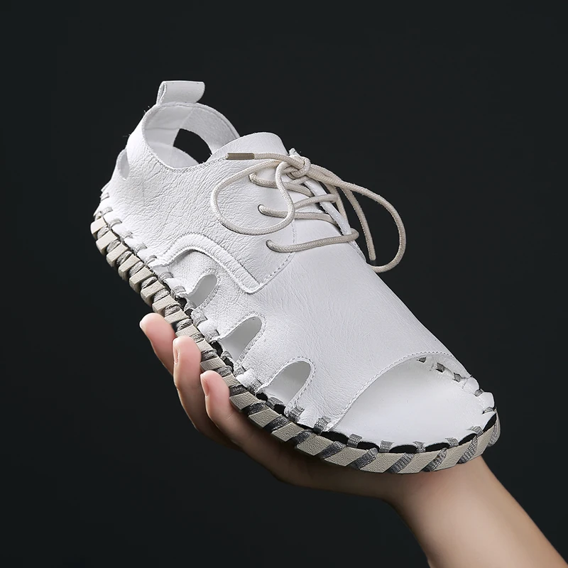 

Man Sandals 2019 Summer Sandals-men Sandalias Romanas Sandals Shoes Men Hombre Cuero Mens Casual Male Sandal Verano Sandalet