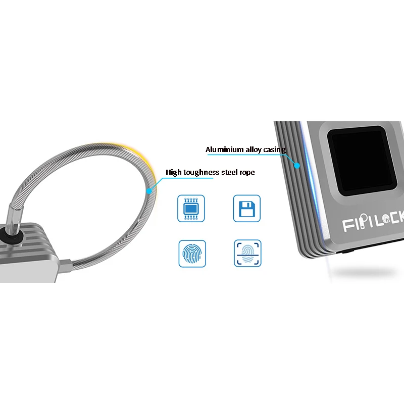 Fipilock FL-S2 умный замок без ключа отпечаток пальца IP65 водонепроницаемый защита от