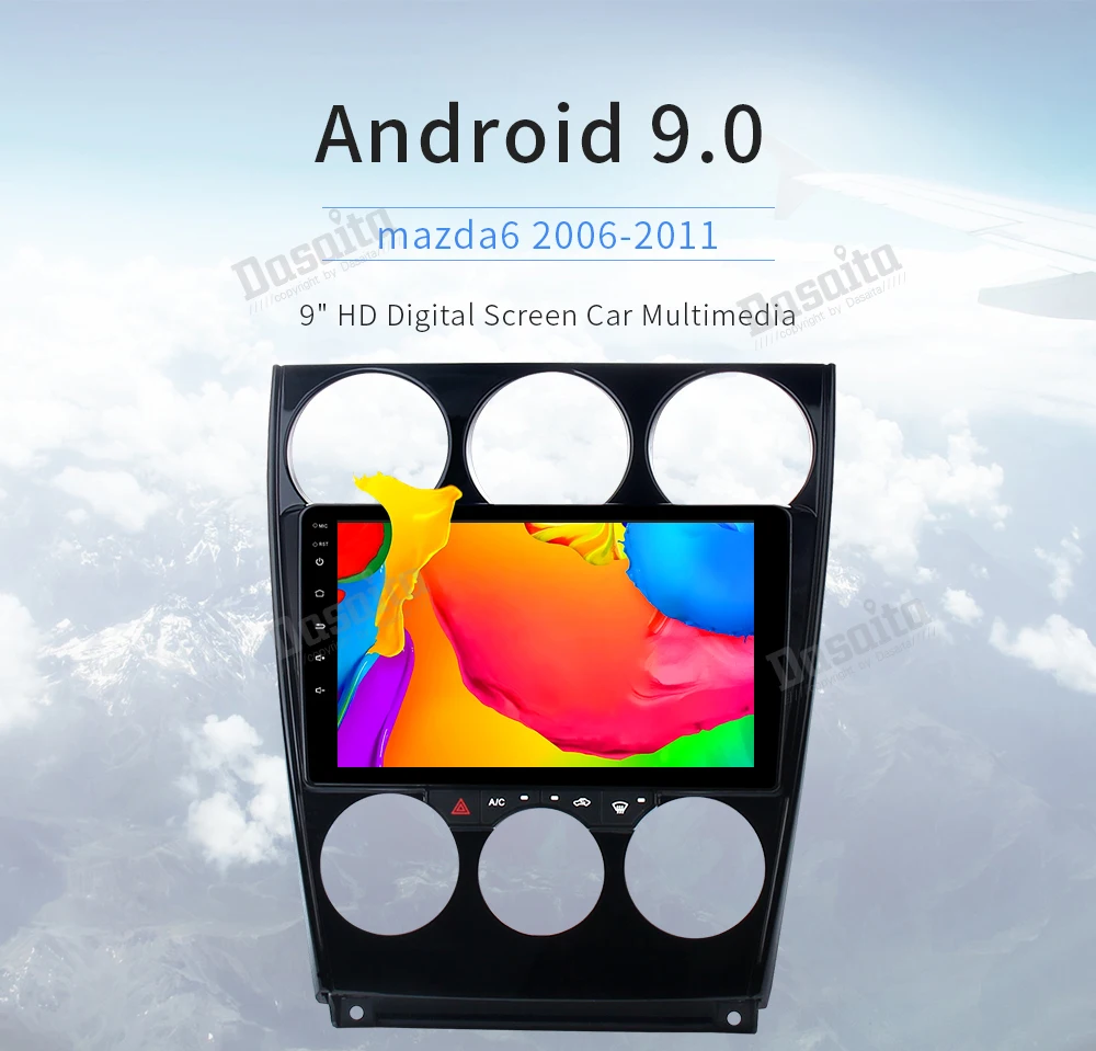 " автомобиль радио Android 9,0 для Mazda 6 gps 2006 2007 2008 2009 2010 2011 2012 2013 головное устройство 4 г 32 г Восьмиядерный