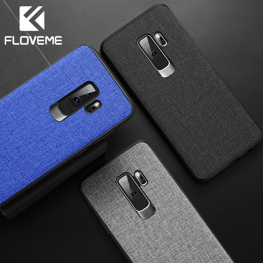 Тканевый ретро-чехол FLOVEME для Samsung S9 S8 Plus Note 8 9 деловой чехол телефона S7 Edge S10 A8 J8 2018