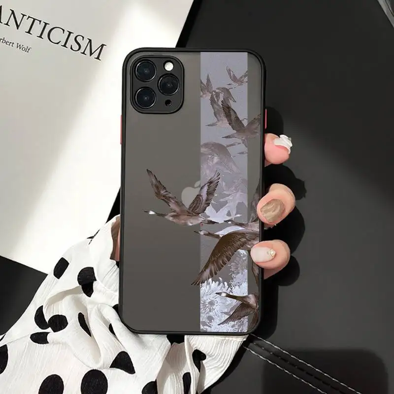 

Rose flowers art Phone Case For iPhone 12 11 Mini Pro XR XS Max 7 8 Plus X Matte transparent cover