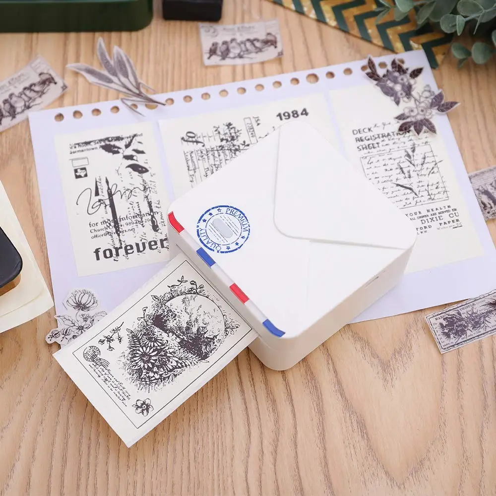 Мини Bluetooth карманный принтер Phomemo M02S термопринтер 300 точек/дюйм совместимый с iOS и