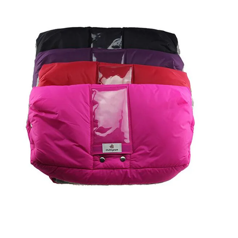 Перчатки коляска с мобильного телефона карман зимние ветрозащитные ручка