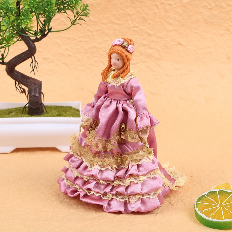 1:12 миниатюрные женские викторианские куклы аксессуары для украшения кукольного